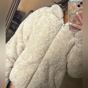 Cozy Cream Fleece Jacket